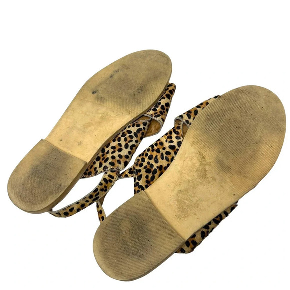 Matisse Arielle Cow Hair Sandals Leopard Cheetah Print Size 8 - Picture 6 of 6